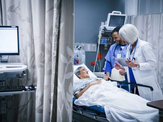 Patient in Hospital Bed